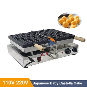 Коммерческий 50ШТ Baby Castellas Cake Maker Электрический 110V 220V Бисквит Пекарь Антипригарный Пузырь Яйцо Вафельница Машина