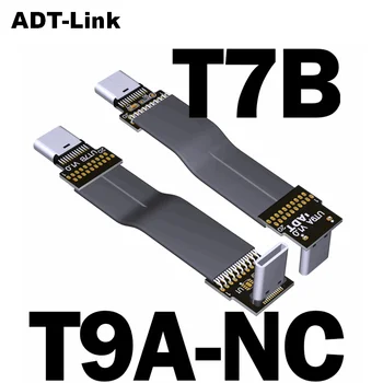 Длина плоского кабеля ADT-Link USB 3.2 от Type C до Type C может быть настроена индивидуально Поддержка увеличенной пропускной способности до 20G / bps OTG