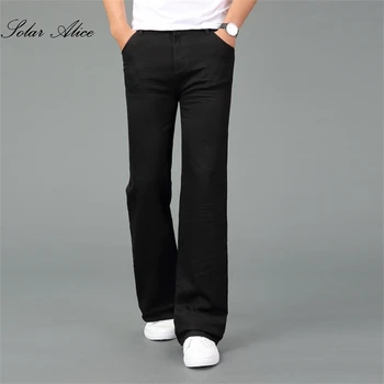 Бесплатная доставка 2021, мужские осенне-зимние новые прямые джинсы со средней талией, черные модные повседневные брюки