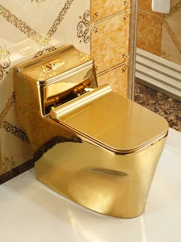 Европейский роскошный туалет золотой туалет суперциклонный сифон водосберегающий дезодорант портативный туалет туалет inodoro портативный