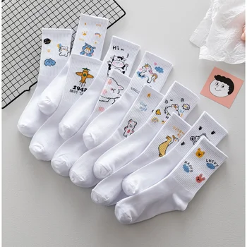 Милые Короткие женские носки с мультяшным рисунком SP & CITY, спортивные дышащие хлопчатобумажные носки в стиле колледжа, Корейская мода, носки в стиле харадзюку
