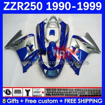 Обвес для KAWASAKI NINJA ZZR 250 ZZR-250 81MC.187 синий глянцевый ZZR250 1990 1991 1992 1993 1994 1995 1996 1997 1998 1999 Обтекатель