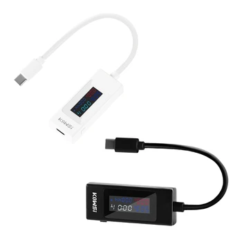 Тестер Type-C с цветным экраном, таблица для проверки тока и напряжения USB, Двусторонний тестер ABS- Прямая поставка