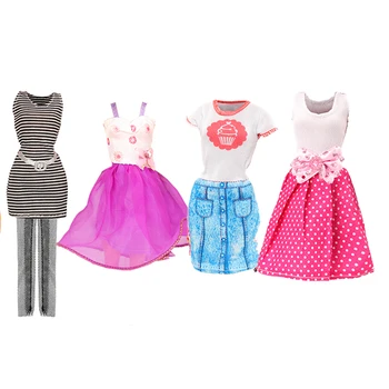 Кукольная одежда, модное платье, Дешевый топ + брюки, костюм для Барби, Аксессуары для кукол BJD, Повседневная одежда, Детская игрушка в подарок
