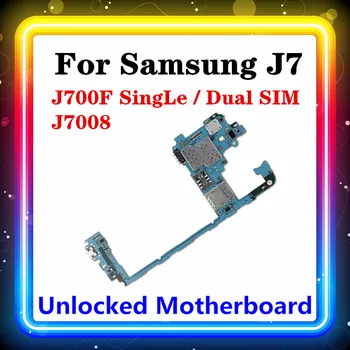 Материнская плата объемом 16 ГБ для SAMSUNG Galaxy J7 J700F, 100% разблокированная, оригинальная, с чипами Logic, материнская плата Android OS для замены