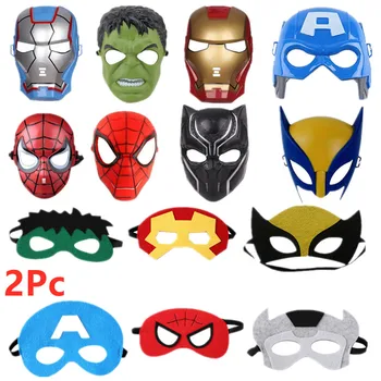 Детская маска для косплея Человека-паука/Халка / Железного человека Для мальчиков и девочек, супергероя Мстителей, маска для выпускного вечера на Хэллоуин/маска для глаз