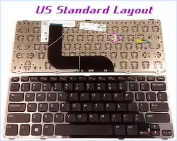 Новая клавиатура с американской Раскладкой для ноутбука Dell Vostro 3360 V3360D V3360D-4408 V3360D-2608 V3360D-2808 V3360D-3808/Тетрадь с рамкой