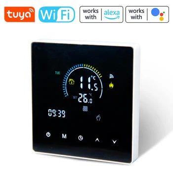 Контроллер температуры T uya WIFI, еженедельно программируемый температурный режим, совместим с Amazon Alexa и Google Home