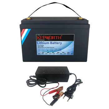 Самая продаваемая Батарея Kepworth 12v 100Ah Lifepo4 Golf Cart Battery Солнечная Литиевая Аккумуляторная Батарея мощностью 1280 Втч