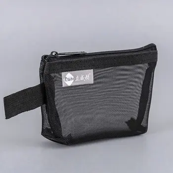 Мини прозрачная нейлоновая сетка монета ID Кредитные карты сумка ключи наушники кабель для зарядки сумка для хранения органайзер