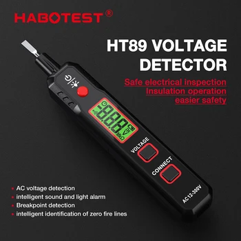 Тестер напряжения HABOTEST HT89 Pen Type AC Voltage Detector 12V-300V Бесконтактный и Контактный Тестер Напряжения Пера Под напряжением/Нулевой Провод