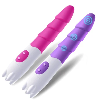 Немой вибратор, Массажер, секс-игрушки для женщин, Силиконовая точка G, 10 Вибрирующих сильных секс-вибраторов для женщин