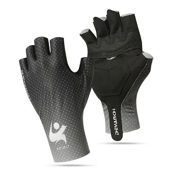 Велосипедные перчатки Мужские и женские Весенние и летние Велосипедные перчатки для рыбалки на открытом воздухе, нескользящие Перчатки для фитнеса и спорта на полпальца