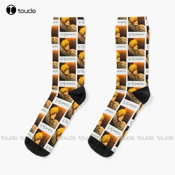 Polaroid - Носки Gilgamesh, мужские носки, носки для уличного скейтборда, 360 ° Дизайн с цифровой печатью, милые носки, креативные забавные носки